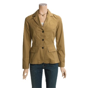 Barbour Washed Peplum Blazer (For Women) in Sandstone