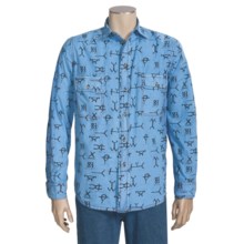 Barn Fly Trading Print Shirt - Long Sleeve (For Men) in Sky Brands - Closeouts