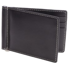 Barrington Flip Clip Wallet - Leather in Black - Closeouts