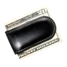 Barrington The Junior Money Clip - Leather in Black - Closeouts