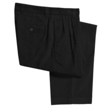 Barry Bricken Corduroy Pants - Double Reverse Pleats (For Men) in Black - Closeouts