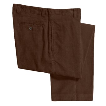 Barry Bricken Corduroy Pants - Flat Front (For Men) in Chocolate