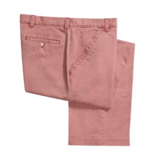 Barry Bricken Cotton Twill Pants - Flat Front (For Men) in Nantucket Red - Closeouts