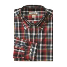 Barry Bricken Plaid Sport Shirt - Button Down, Long Sleeve (For Men) in Multi Red/Green - Closeouts