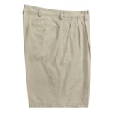 Barry Bricken Pleated Shorts - Cotton Twill (For Men)