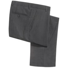Barry Bricken Sharkskin Pants - Stretch Wool (For Men) in Charcoal - Closeouts