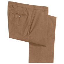 Barry Bricken Stretch Wool Dress Pants - Flat Front (For Men) in Tan - Closeouts