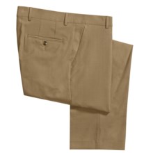 Barry Bricken Wool Cord Weave Dress Pants - Flat Front (For Men) in Tan - Closeouts