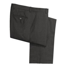 Barry Bricken Wool Flannel Pants - Flat Front (For Men) in Charcoal - Closeouts