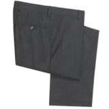 Barry Bricken Wool Pinstripe Pants - Flat Front (For Men)