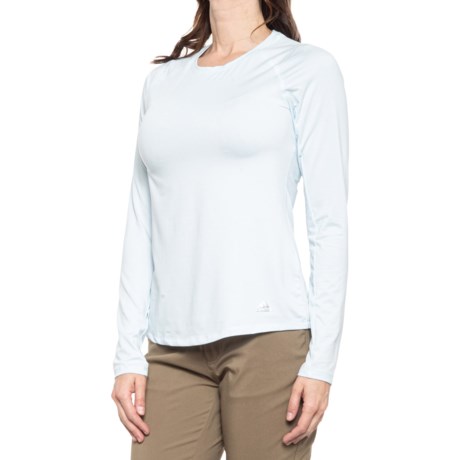 Adidas Base Layer Top - UPF 50, Long Sleeve (For Women) - SKY TINT (XL )