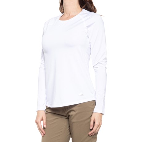 Adidas Base Layer Top - UPF 50, Long Sleeve (For Women) - WHITE (L )