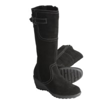 Bastien Magali Suede Boots - 13" (For Women) in Black - Closeouts