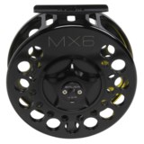 Bauer Fly Reels MacKenzie Xtreme MX6 Fly Fishing Reel - 11-15wt, Black/Splash Finish