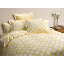 Bay & Gable Home Interiors Duvet Cover Set - Twin, Ring-Spun Organic Cotton, 300 TC in Homespun Yellow - Closeouts