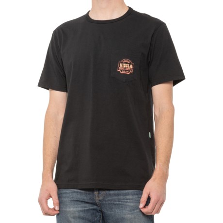 VISSLA Be Good Supply Pocket T-Shirt - Organic Cotton, Short Sleeve (For Men) - PHANTOM (XL )