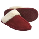 Bearpaw Loki II Slippers - Suede, Sheepskin Lining (For Women)