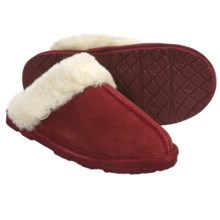 Bearpaw Loki II Slippers - Suede, Sheepskin Lining (For Women) in Redwood - Closeouts