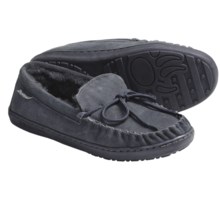 Bearpaw Moc II Shoes - Suede, Sheepskin Lining (For Men) in Charcoal - Closeouts