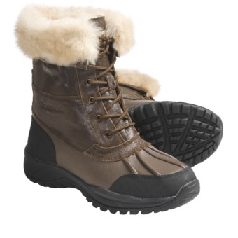 Bearpaw Stowe II Boots - Leather, Sheepskin Lining (For Men) in Maple