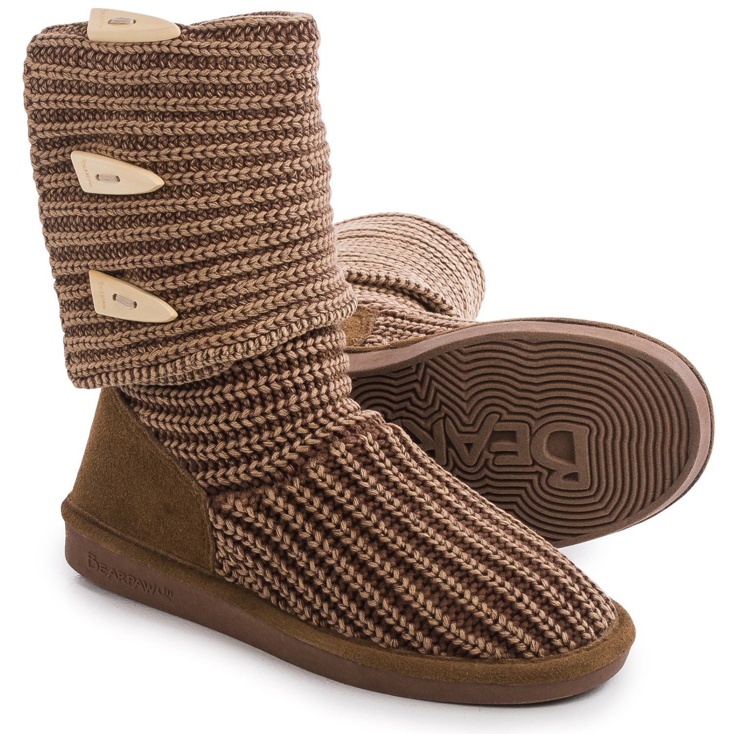 Bearpaw Tall Knit Boots (For Women) Save 50