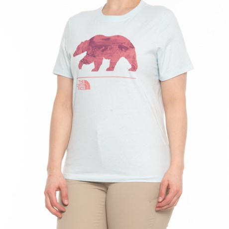 The North Face Bearscape 2.0 T-Shirt - Short Sleeve (For Women) - ICE BLUE/MULTI COLOR (L )