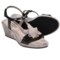 BeautiFeel Capri Sandals - Leather, Wedge Heel (For Women) in Black
