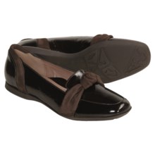 Beautifeel Citrine Shoes - Patent Leather-Suede Flats (For Women) in Brown - Closeouts