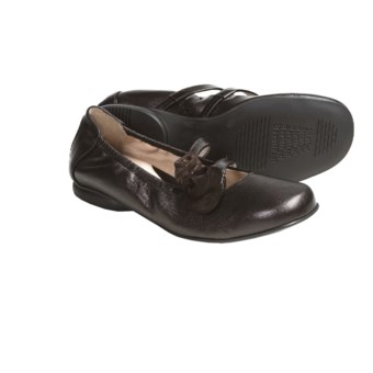 BeautiFeel Nika Leather Flats (For Women) in Dark Brown Spark Combi