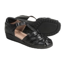 Beautifeel Parma Leather Sandals - Wedge (For Women) in Black - Closeouts