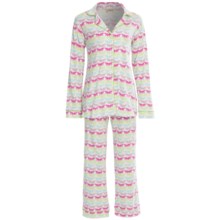 Bedhead Patterned Cotton Knit Pajamas - Long Sleeve (For Women) in Big Top Girl - Closeouts
