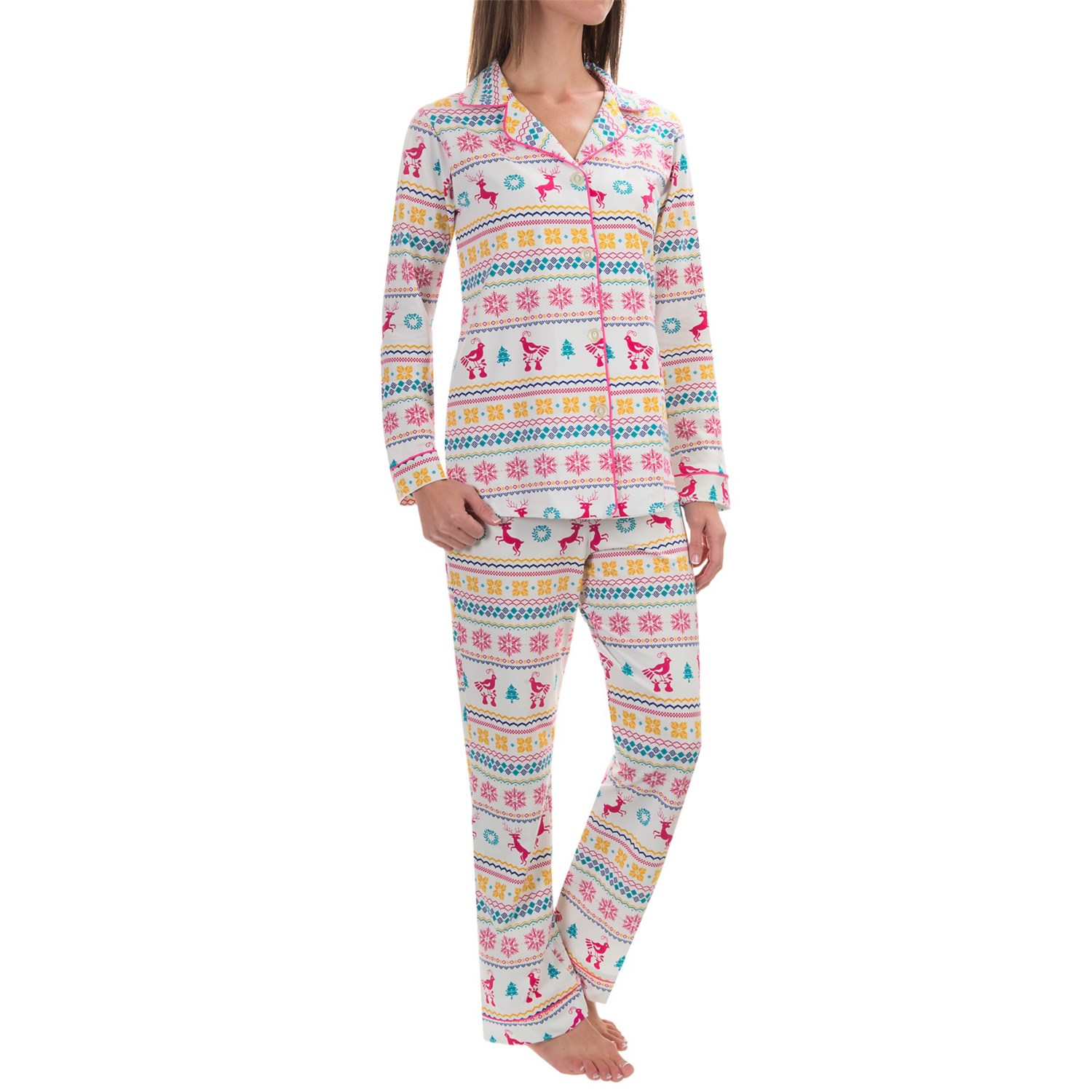 Bedhead Patterned Cotton Knit Pajamas (For Women) Save 58