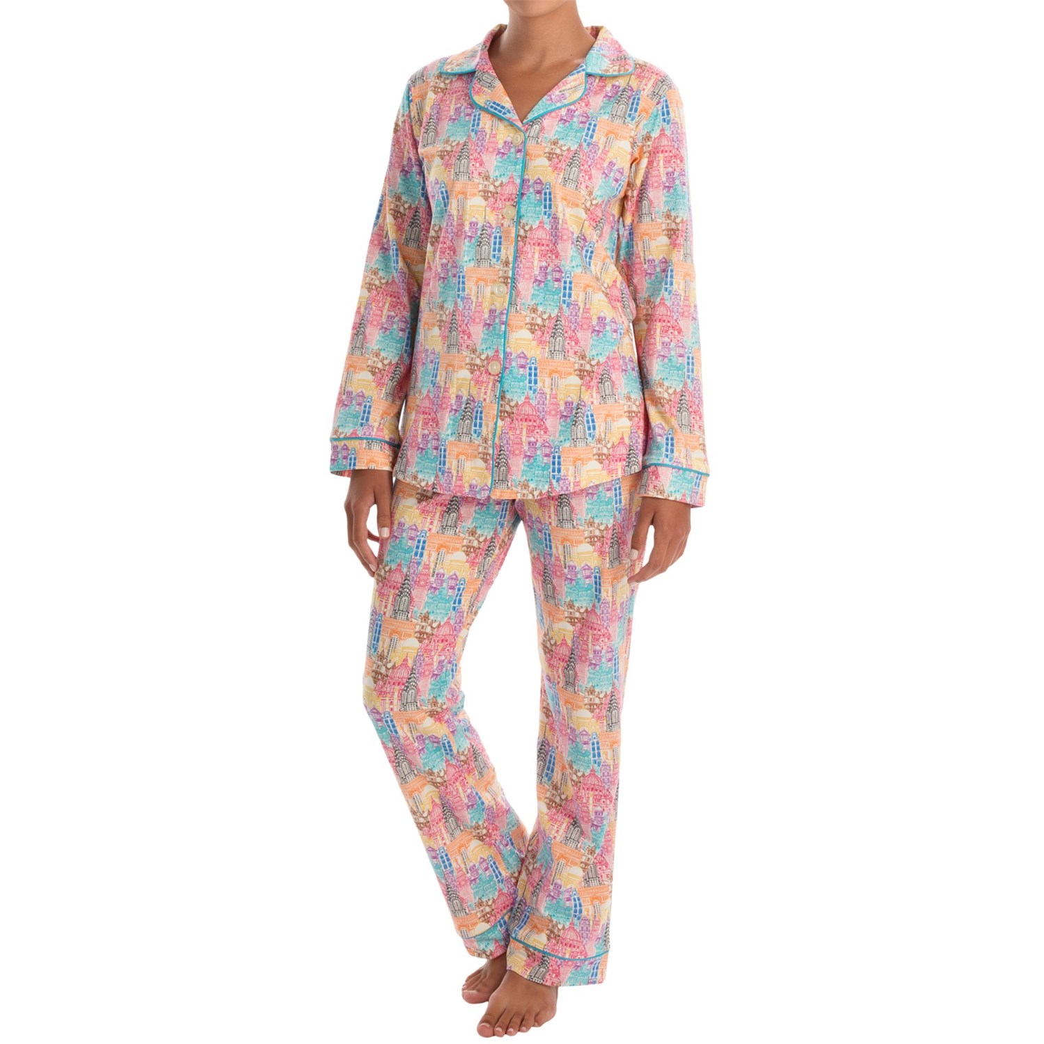 Bedhead Patterned Cotton Knit Pajamas (For Women) Save 58