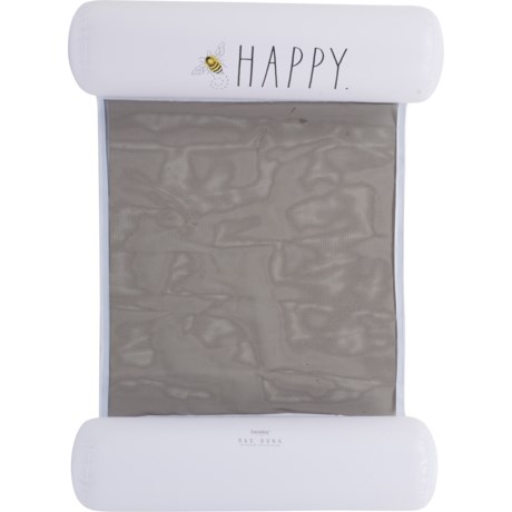 Rae Dunn Bee Happy Hammock Pool Float - 49x30? - WHITE/BLACK ( )