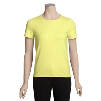 Belford Stretch Cotton Shirt - Pima Cotton, Short Sleeve (For Women) in Citrine