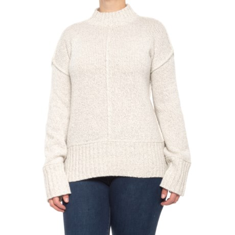 SmartWool Bell Meadow Sweater - Merino Wool (For Women) - ASH LIGHT GREY HEATHER MARBLE (L )