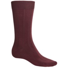 b.ella 13x3 Rib Socks - Cotton-Cashmere (For Men) in Burgundy - Closeouts