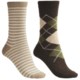 b.ella Argyle/Stripe Socks - Crew, 2-Pack (For Women)