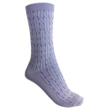 b.ella Cameron Crew Socks - Twisted Rib (For Women) in Denim - Closeouts