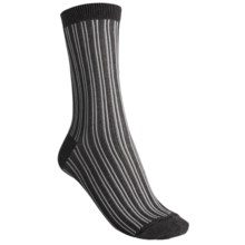 b.ella Candie Pinstripe Crew Socks (For Women) in Caviar - Closeouts