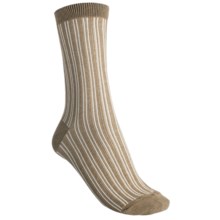 b.ella Candie Pinstripe Crew Socks (For Women) in Khaki - Closeouts