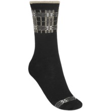 b.ella Emilia Placed Plaid Socks (For Women) in Caviar - Closeouts