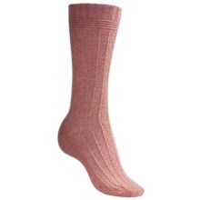 b.ella Lattice Rib Socks - Wool Blend (For Women) in Pink Marl - Closeouts
