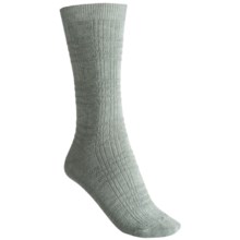 b.ella Maureen Plaid Crew Socks (For Women) in Light Blue - Closeouts