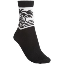 b.ella Nalani Palm Tree Socks (For Women) in Caviar - Closeouts