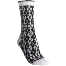 b.ella Pam Mini Argyle Socks - Crew (For Women) in Caviar - Closeouts