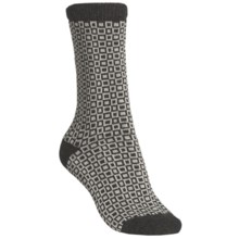 b.ella Pepper Socks - Wool-Cashmere Blend, Crew (For Women) in Caviar/Black - Closeouts
