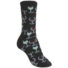 b.ella Roxanne Socks - Merino Wool, Midweight, Crew (For Women) in Caviar/Black - Closeouts