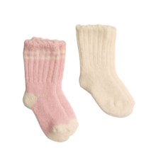 b.ella Stimolo Lambswool Blend Booties - 2-Pack (For Infants) in Light Pink/White - Closeouts