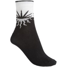 b.ella Sunny Setting Sun Socks - Quarter-Crew (For Women) in Caviar - Closeouts